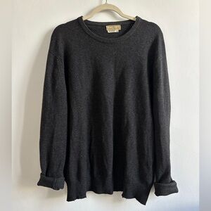 Cashmere Paul Stuart Vintage Charcoal Crewneck Sweater